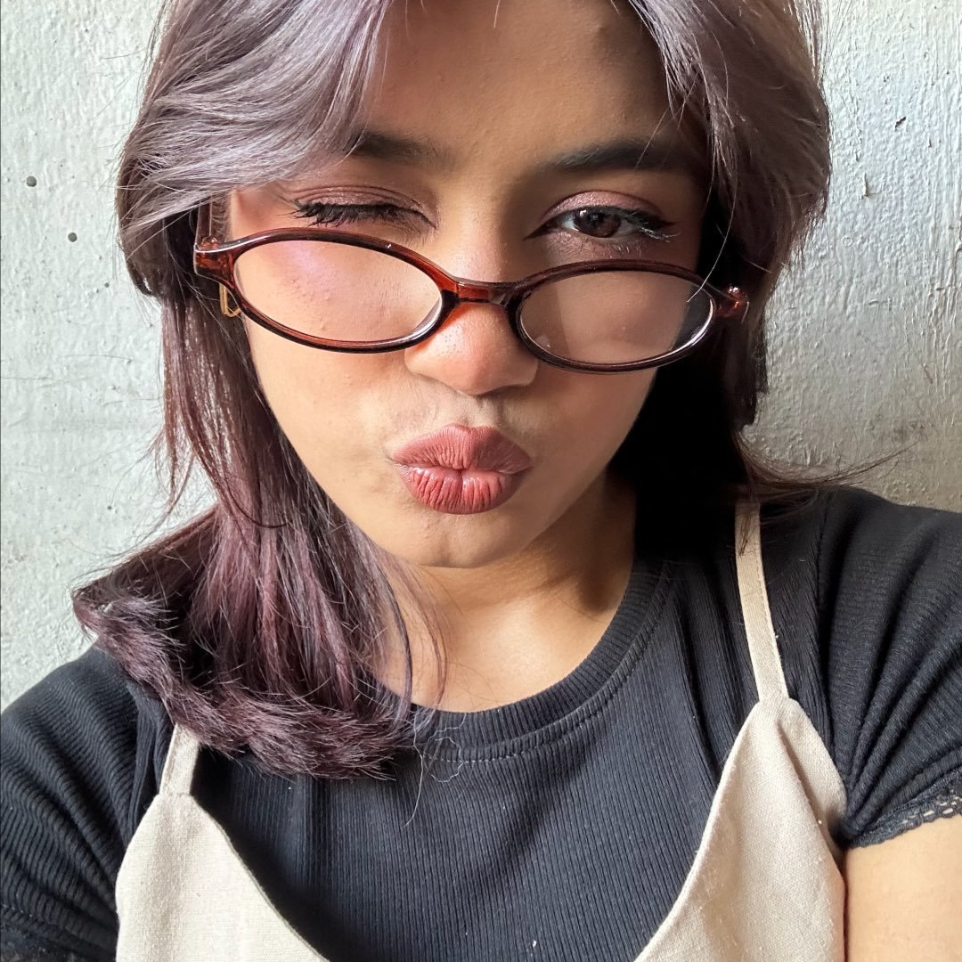 Stylish Close-Up Portrait with Glasses – Modern Fashion Selfie